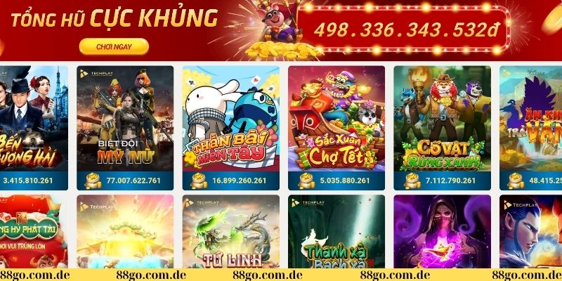 88GO cung cấp nhiều tính năng độc đáo