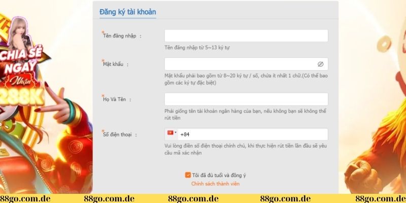 Hướng dẫn đăng ký tài khoản